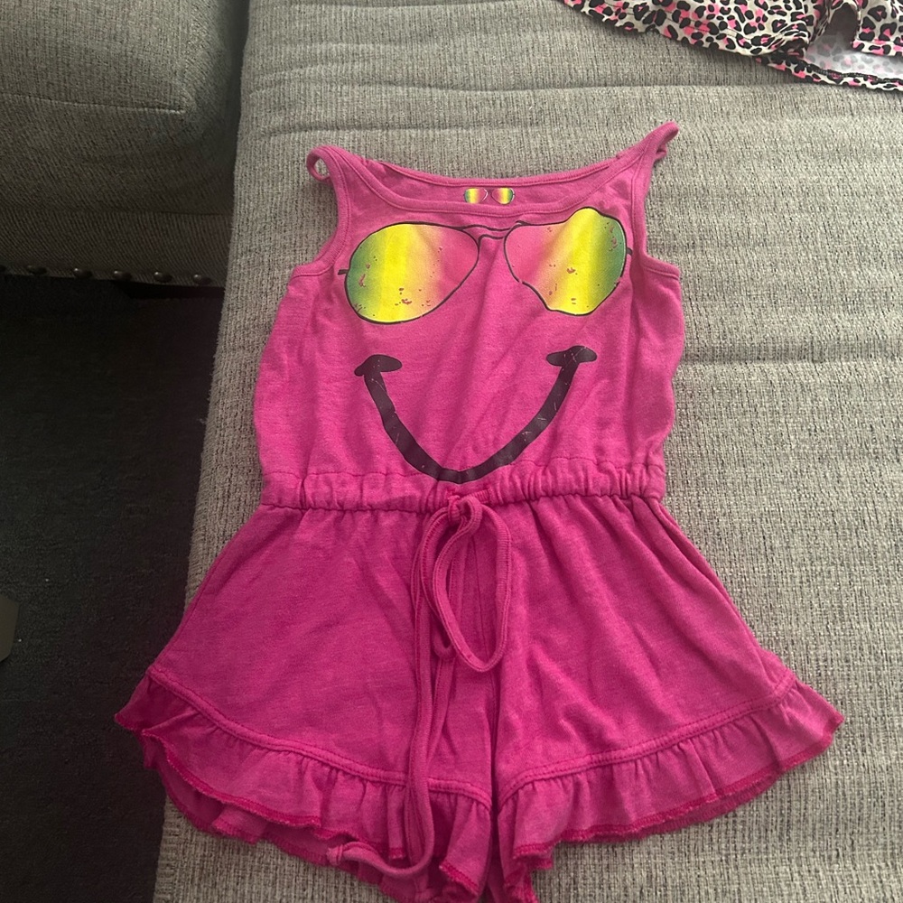 Lot of girl short sleeve dresses/rompers and one skort for girls size 4/5 - Picture 15 of 16